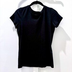 NEW Banana Republic XS Timeless Tee Black Crewneck Tshirt Short Sleeve Top